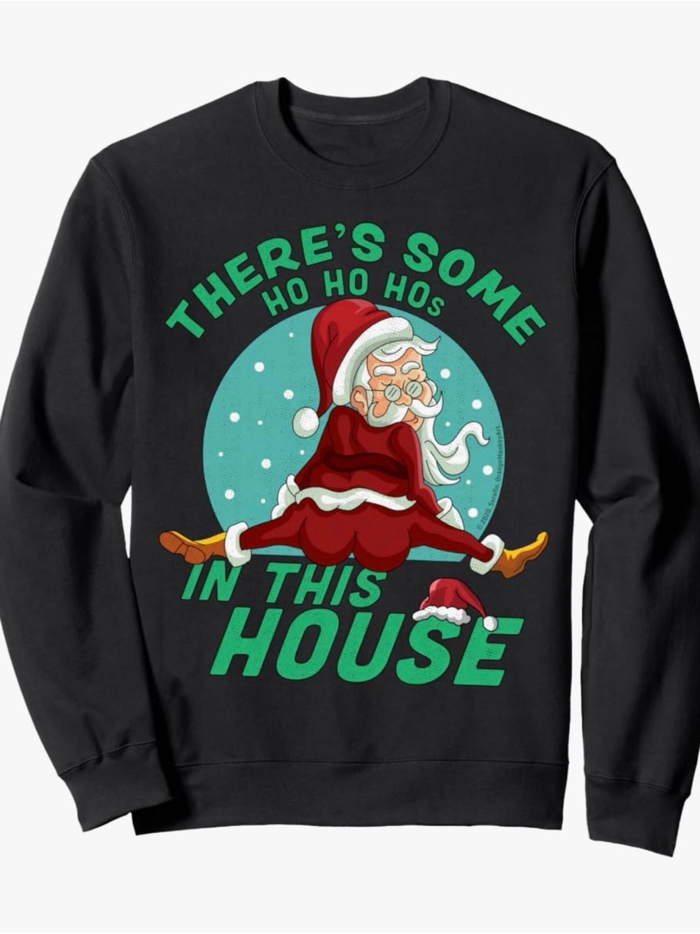 EPIC! Holiday Santa Graphic Sweatshirt - Ugly Christmas Sweater party